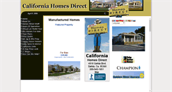 Desktop Screenshot of californiahomesdirect.net