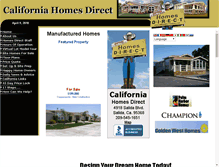 Tablet Screenshot of californiahomesdirect.net